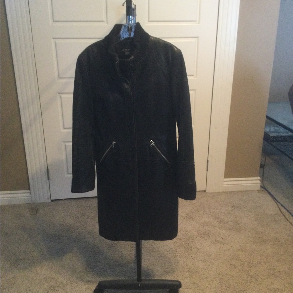 David Bitton Leather Coat